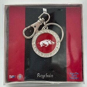 Arkansas Razorbacks Keyring Purse Charm Key Chain